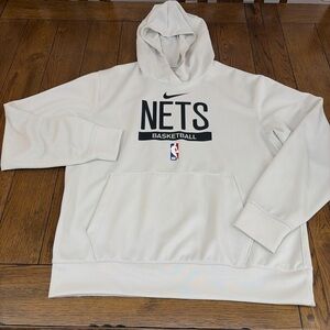 Mens Brooklyn Nets Nike Spotlight On-Court Practice Performance Hoodie M Read